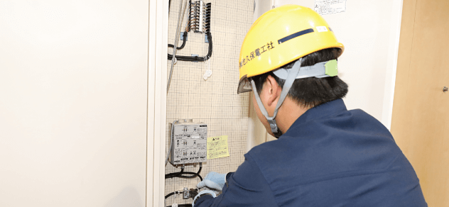 弱電設備工事の写真